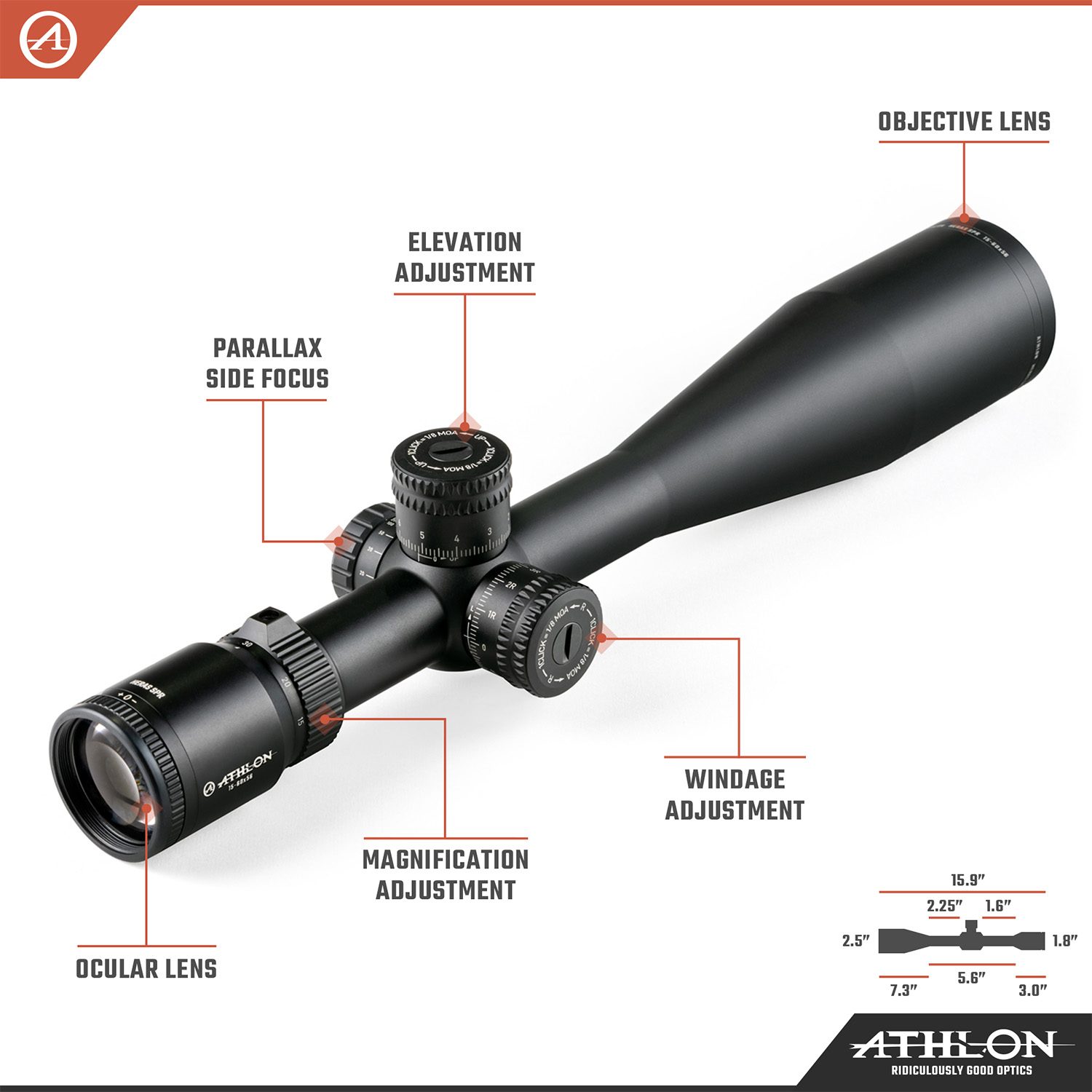 Heras SPR 15-60x56 BLR2 SFP MOA Reticle - riflescopes